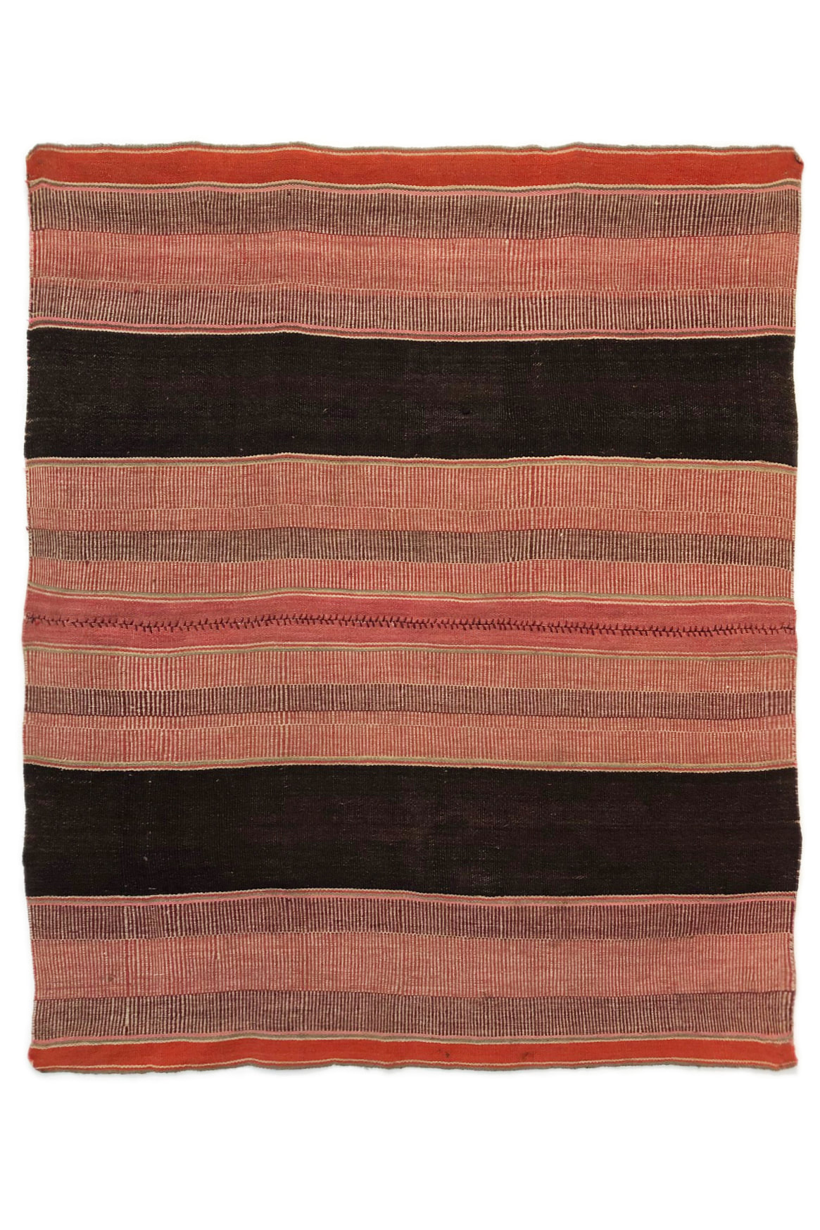 Peruvian Vintage Textile Drawstring Bag - Small